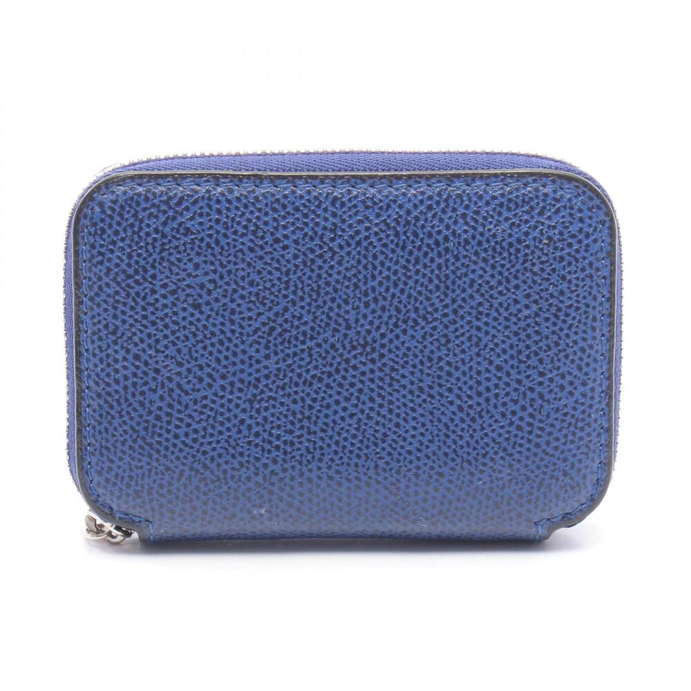 Valextra Zip Around Card Holder - Business Holder/Card Case Leather Women's Blue